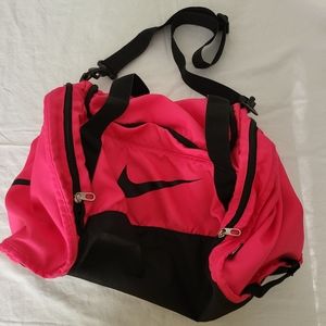Pink Black Nike Duffle Bag
